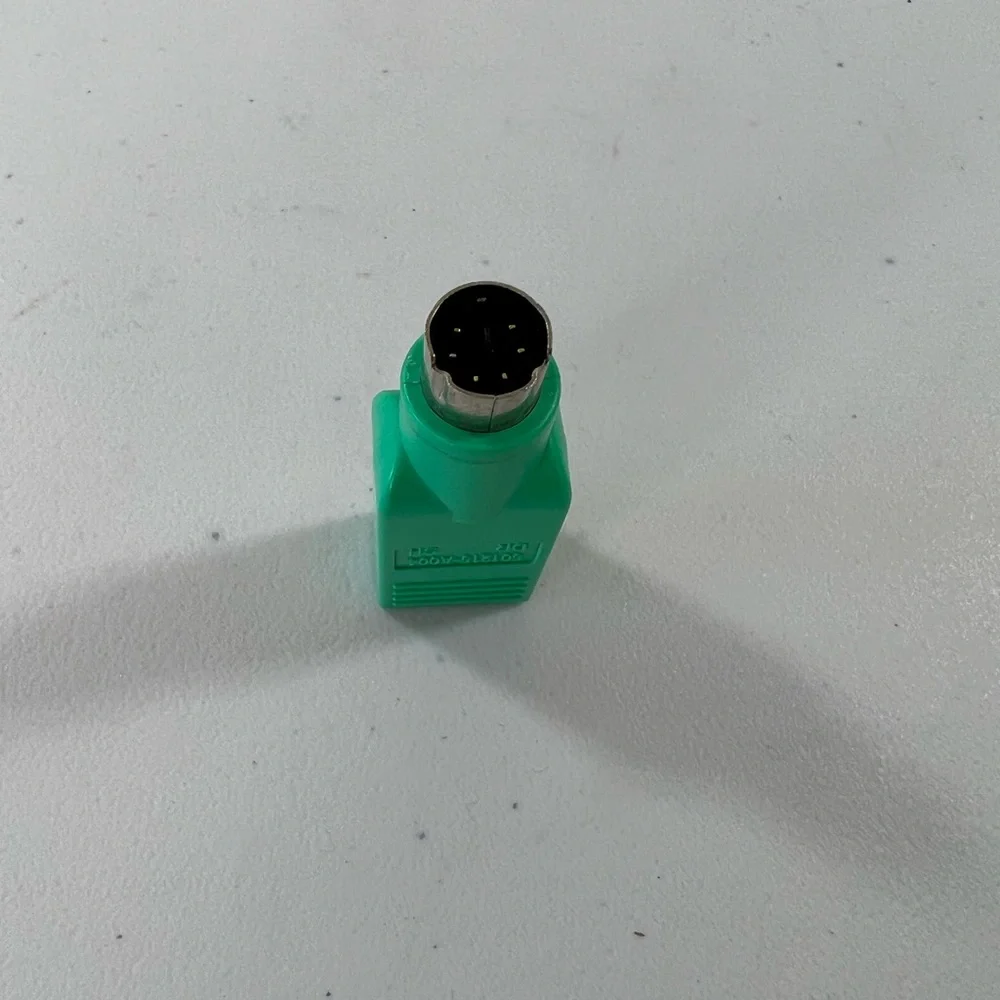 Mini 6 Pin DIN PS/2 to USB Mouse Adapter Connector Grn USB 2.0 Male to Female